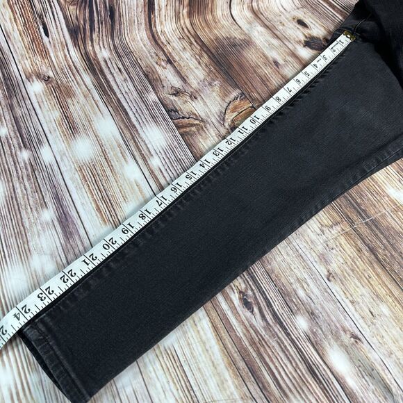 American Eagle SUPER HI RISE JEGGING Size 8 Short Black Jeans Denim Pants 26x24 - Picture 9 of 13